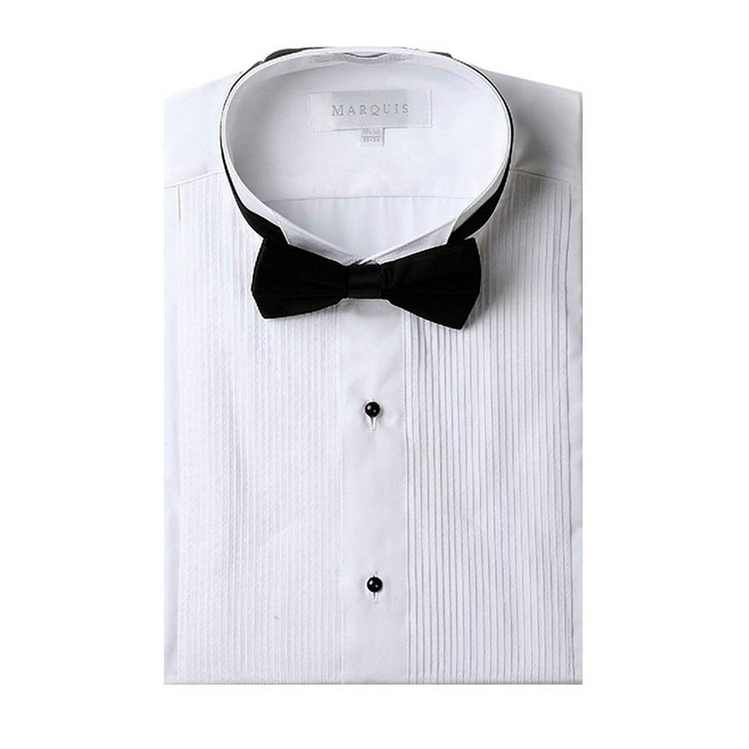 Marquis Long Sleeve Dress Shirt Tuxedo White