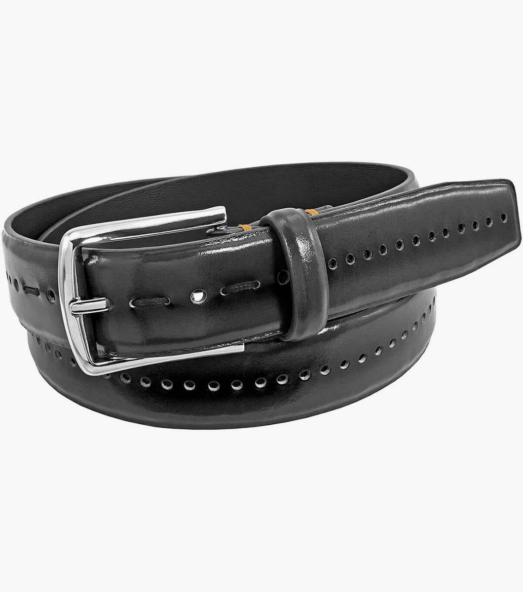 Stacy Adams Black Leather Belt Carnegie