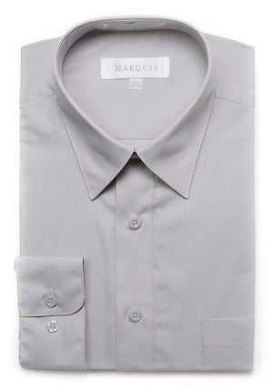 Marquis Long Sleeve Dress Shirt Silver