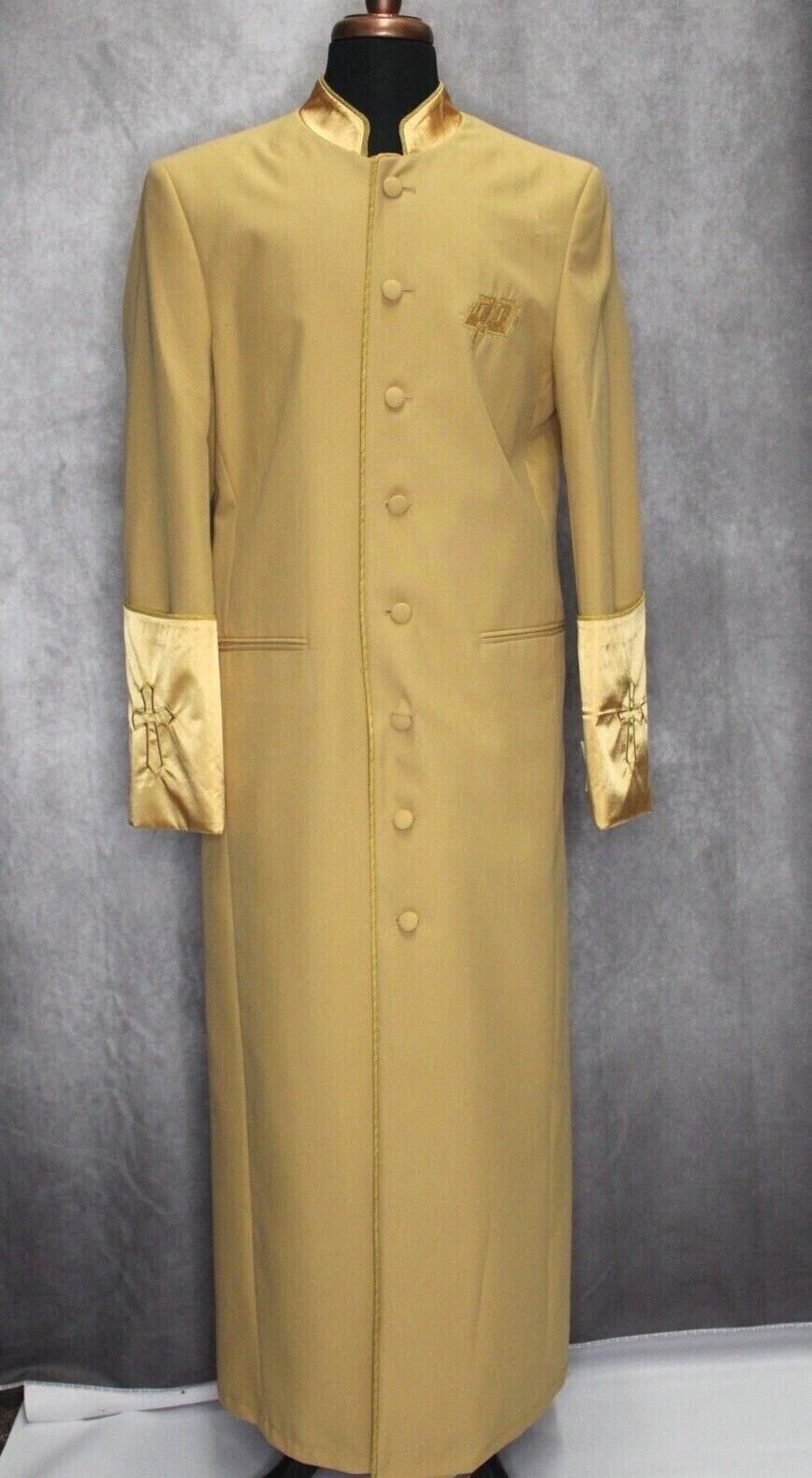 Men/Women Royal Diamond Solid Gold Church/Pastor Robe – Suits In Style